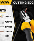 Heavy Duty 6 Inch Diagonal Wire Cutters With Comfort Grip Flush Cut Metal Clipper for cutting cable, plastic, and copper