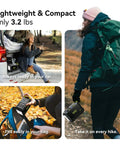 88.8Wh Portable Solar Generator With 21W Panel Included For Camping And Outdoor Adventures, compact power station in use