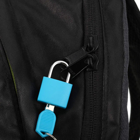 4 Pack Multicolor Metal Luggage Locks With Keys Keyed Padlocks Plastic Covered Copper For Suitcases Backpacks Boxes Laptop Bags