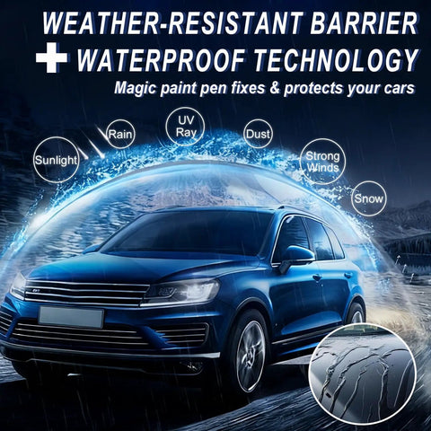 2 In 1 Car Scratch Repair Kit With Color Accurate Touch Up Paint For Cars Quick Drying Safe Easy To Use Weatherproof Pen Fits All Car Models 2 Pieces illustration