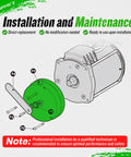 MUMPPRCE EZGO golf cart motor brake, green round brake plate with mounting screws (48V)