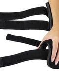 Right Hand Soft Resting Stroke Hand Splint With Adjustable Straps For Flexion Contractures, Comfortable Fit shown in use