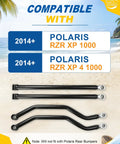High Clearance Boxed Rear Radius Arm Kit for RZR XP 1000 and XP 4 1000 2014 to 2023, Beefed Up Heavy Duty Steel With Adjustable Heim Joints, 4X Stronger Than Stock, Boxed Rear Arms Replacement, Black compatible with Polaris RZR XP 1000 and XP 4 1000 2014+
