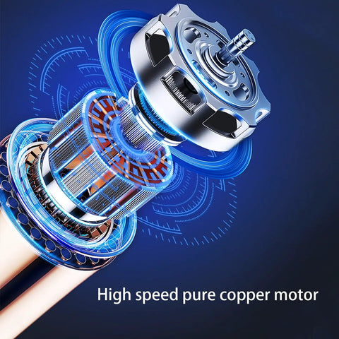 Close-up of high speed pure copper motor, showcasing intricate design and features for Portable Evaporative Air Cooler With Built In Timer And Freezable Ice Packs, 3 Speed Windowless Air Conditioner For Homes And Offices That Slays The Summer Heat Without A Doubt.