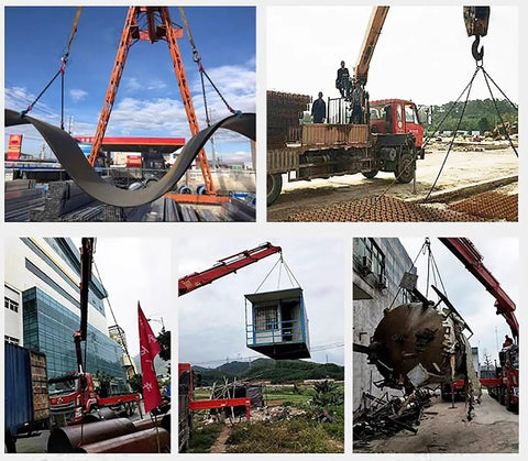 Heavy Duty G80 Manganese Steel Chain Lifting Slings With Four All Purpose Hooks Designed To Haul Massive Loads On Site during various rigging operations.