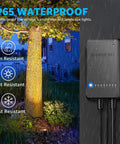All In One LED Low Voltage Landscape Lighting Kit With 12 Waterproof Garden Lights 60W Transformer 100Ft Wire Quick Connectors