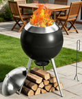 Smokeless Outdoor Fire Pit For Backyards And Patios 19.6 Inch Solo Bonfire Pit With Removable Ash Pan 304 Stainless Steel Liner