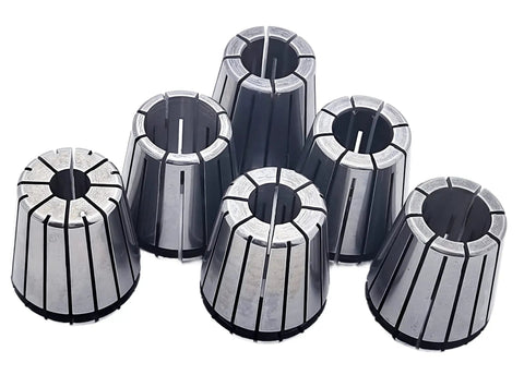 Six Piece ER32 Precision Collet Set For CNC Lathe Milling Chuck With Hole Diameters 1/8 1/4 3/8 1/2 5/8 3/4 Inch