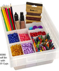 Durable Plastic Bin Cup Storage For Sorting Small Parts In Shelf Bins Two Inch By Three And One Quarter Inch By Three Inch White Case Of 48 Great For Nuts Bolts Screws Washers Office Crafts And LEGO Sorting