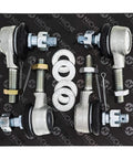 Beefed Up Tie Rod End Kit Fits Kawasaki KFX400 2003 And Suzuki Quadrunner LT125 LT185 1983-1987 Replacement Steering Tie Rods OE Style Joint Heavy Duty Steel Built To Last With OEM Numbers 39112-S008 39112-S007 51270-07G01 51270-25C00 51260-04201 on black backing