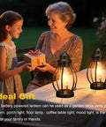 Two Pack Rechargeable Camping Lanterns Battery Operated Hanging Lights For Indoor Outdoor Use USB C Charge