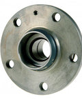 Front view of Wheel Bearing And Hub Assembly For Volkswagen Jetta Replacement Part With Direct Fit Plug And Play Sealed Bearings And Durable Steel Hub
