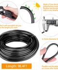 Outdoor Misting Kit With 98.4 Feet Of Brass Nozzle Line, 6.35mm hose spiral, measured with caliper, hand holding tube