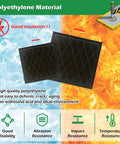 Badass Sturdy Travel Trailer Stand Pads Stackable Waterproof RV Support Blocks on icy and fiery background, showcasing durability and insulation.