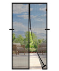 Magnetic Screen Door Fits 32x80 Inch Door, 34x81 Mesh, Scratch Proof Polyester, Pet And Kid Friendly, Easy Install, Black