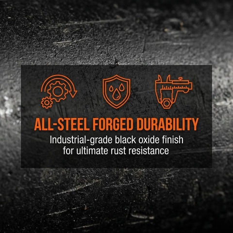 Built Like A Tank All Steel M1 Garand Gas Cylinder Lock Screw Paired With Heavy Duty Replacement Wrench display of black oxide finish for rust resistance.