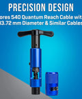 Hardline Coring And Stripping Tool Kit For 540QR Cable With Heavy Duty Aluminum Body and T Handle on blue gradient background