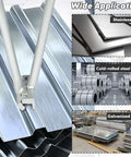 Two In One Hand Seamer For Sheet Metal Heavy Duty Standing Seam Tool bending metal sheet with waterproof clip lock design
