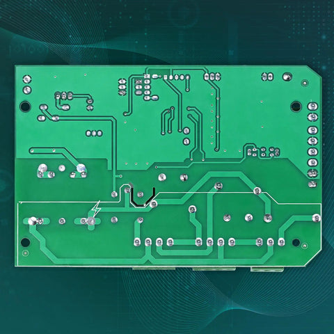 Back view of Replacement Gate Operator Main Control Board For AC Sliding Gate Openers With 110V Power