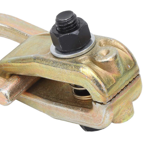 Beefy Carbon Steel Mini Clamp For Auto Body Work And Sheet Metal Pulling Rust Proof Dent Fixing Tool With Rock Solid Pointed Nose Grip And Heavy Duty Impact Resistance For Quick Panel Repair On Your Ride