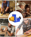 Heavy Duty Pocket Hole Jig Kit With Integrated Dust Catcher Quick Lock Handles and Dead Accurate Alignment for woodworking tasks.