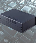 Tough As Nails Industrial Enclosure Box For Wire Junction And Distribution Control With ABS Panel, shown in tech environment.
