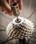 Shimano And Sram Cassette Lockring Tool used on 12 internal spline cassette on mountain bike
