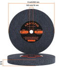 Heavy Duty 8 Inch Nylon Fiber Buffing Wheels Slick Metal Polishing Pads 180 Grit with 5/8 Inch Arbor and 1 Inch Thickness.