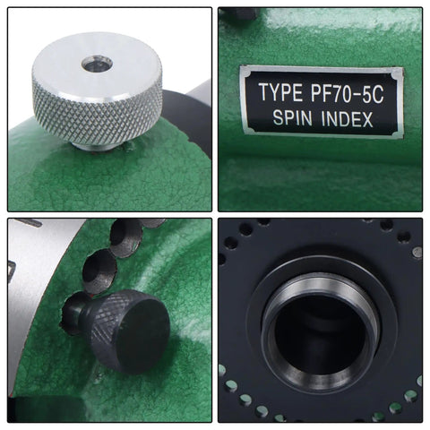 Heavy-Duty 36 Hole Spin Index Fixture For Precise Drilling And Milling One And One-Eighth Inch Collet Rock-Solid Iron Construction Workshop-Grade Indexing Jig With Smooth Operation And Long-Lasting Durability, 5C spin index fixture