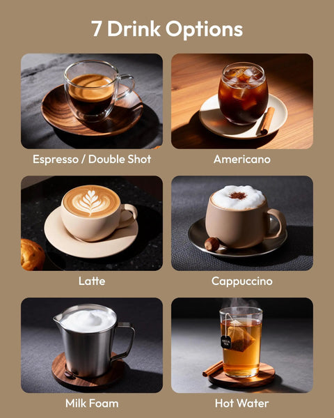 Smooth Morning Shots With This Fully Automatic Espresso Machine Featuring Built In Grinder Milk Frother Touch Screen Display Auto Self Clean 15 Settings 20 Bar Pressure Brews Daily Grinds 7 drink options display