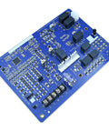 Zero Stress HK42FZ086 Replacement Control Board for Carrier Payne Bryant Furnaces electronic circuit board angle view.