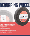 6 Inch Nylon Fiber Buffing Wheels Pack Of 3 With 180 Grit Deburring And Polishing Discs ideal for bench grinders and heavy deburring.