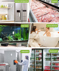 WiFi Freezer Thermometer Alarm With Digital Monitor Hub, App And Email Alerts, 2 Year Data Export, No Subscription Fee, 2 Remote Temperature Sensors For Home Refrigerator And Freezer on refrigerator