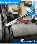 Three Piece 13 Inch Long Reach Double Joint Ring Nose Pliers With XL Pivot For Hose Grip And Spark Plug Removal In Tight Spaces Ideal For Auto Shop Garage Or Workshop One Third Inch To Three Quarter Inch Diameters used in engine bay