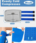 Portable Leg Cold Therapy System for calf and shin recovery with adjustable straps and TPU material, 16.5x11x14.2 inch pad.