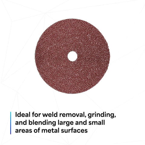 Cubitron II Fiber Disc 36 Plus Grade Coated Ceramic Brown For Heavy Duty Metal Grinding 4 1/2 Inch By 7/8 Inch