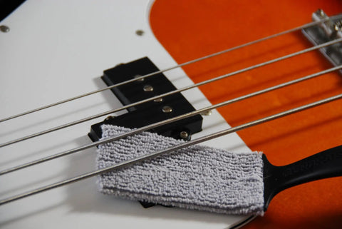Nomad String Body And Hardware Cleaning Tool For Guitars And Bass Extends String Life, Preserves Tone, And Cleans Strings, Body, And Hardware In Seconds With A Premium Microfiber Pad No Cleaning Solution Needed on bass strings