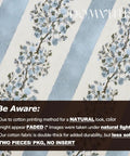 Floral Throw Pillow Covers 18x18 Inch Set Of 2 Light Blue Floral Block Print Decorative Pillow Covers For Couch Sofa Bed Living Room Neutral Farmhouse Boho Cozy Home Decor Cover Only, close-up fabric pattern