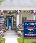 Double Sided 12x18 Inch USA Garden Flag Celebrating 250 Years Of Freedom Patriotic 1776 To 2026 Commemorative Banner