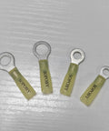 Pro Grade Heat Shrink Wire Connectors Kit With Tinned Red Copper Waterproof Crimp Terminals lying on white surface