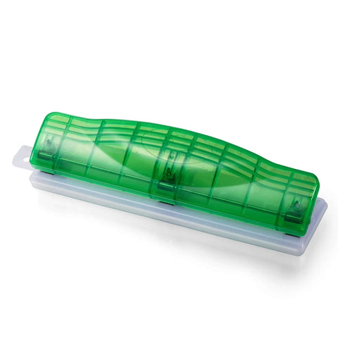Translucent Plastic 3 Hole Punch With 8 Sheet Capacity For Quick Office Paper Punching In Red Blue And Green Assorted Colors Dope Desk Organizer
