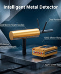 Pro Grade Metal Detector With 1000m Range And 20m Depth Dual Antenna Handheld Treasure Finder on display