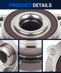 Front And Rear Wheel Hub And Bearing Assembly For Jeep Cherokee 2014 To 2023 And Chrysler 200 2015 To 2017 close-up details