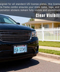 Clear License Plate Cover And Frame To Keep Your Ride Looking Fresh Anti Scratch Weather Resistant Protector For Cars