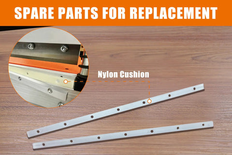 Replacement nylon cushions for Heavy Duty 13 Inch Vinyl Floor Cutter With Wheels Built Tough For No Sweat Trimming Of LVP LVT VCT SPC WPC Engineered Wood Laminate Cutting.