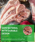 Bulk Vacuum Sealer Bags Set With 11x20 Ft And 8x20 Ft Rolls, Commercial Grade BPA Free Food Storage Bags with lamb cuts inside.
