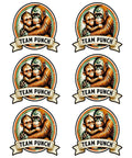 Dope Monkey Vintage Emblem DTF Transfers Pack for Tees Animal Team Punchs Iron On Stickers 7x7 Inch Ready To Press Heat Transfer Vinyl Decals
