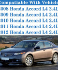 Image of Honda Accord sedan compatible with models 2008 to 2012 showcasing 2.4L L4 engine under blue sky.
