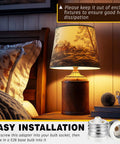 Ceramic Mogul E39 To E26 Socket Converter used in bedside lamp for easy installation with warm light.