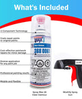 Spray Max 2K Clear Glamour aerosol can with bundled trigger; Moshify spray gun visible
